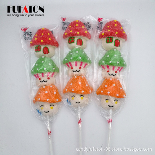 Fruit flavored Long stick marshmallow Kebab Lollipop for Whole Sale